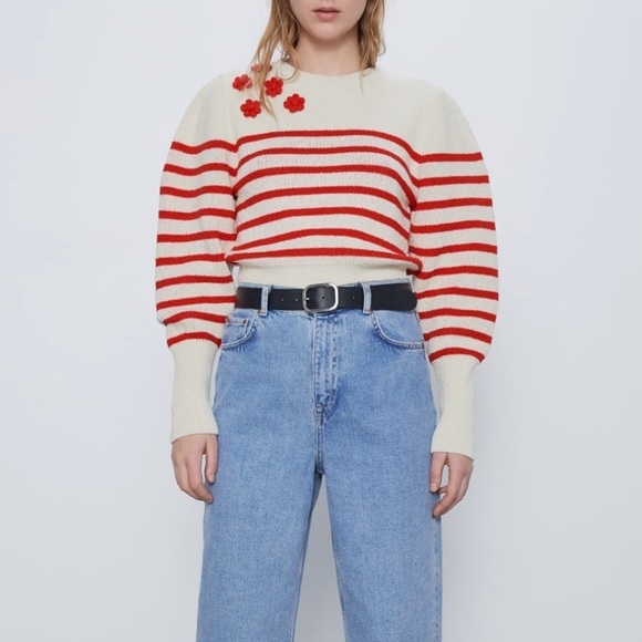 ZARA BNWT Knit Sweater with Stripes - Picture 2 of 8